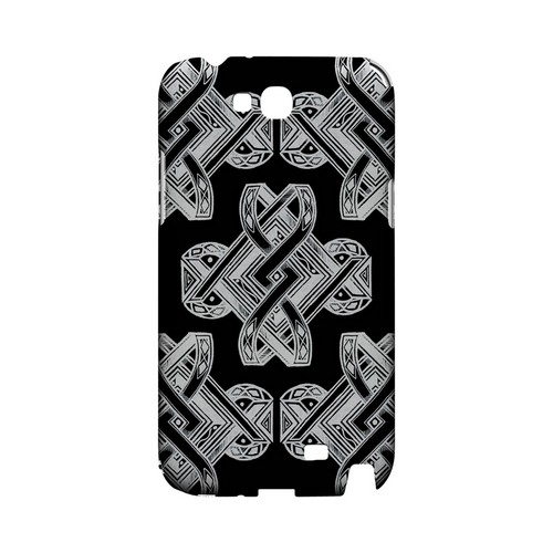 Tribal Art on Black - Geeks Designer Line Tattoo Series Hard Case for Samsung Galaxy Note 2 Tribal Art on Black - Geeks Designer Line Tattoo Series Hard Case for Samsung Galaxy Note 2