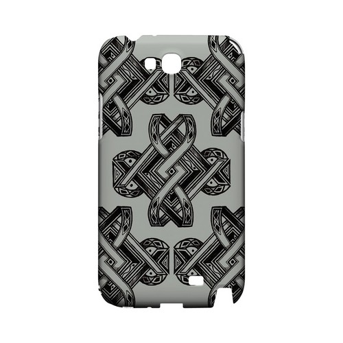 Tribal Art on Gray - Geeks Designer Line Tattoo Series Hard Case for Samsung Galaxy Note 2 Tribal Art on Gray - Geeks Designer Line Tattoo Series Hard Case for Samsung Galaxy Note 2