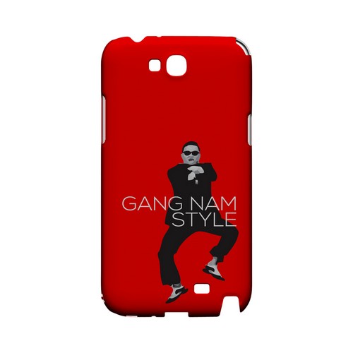 Red Gangnam Style - Geeks Designer Line Slim Back Cover for Samsung Galaxy Note 2