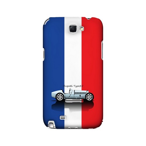 Bugatti Type 35S on Blue/ White/ Red - Geeks Designer Line Auto Series Hard Case for Samsung Galaxy Note 2