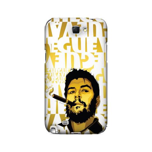 Che Guevara Smoke White Letters on Gold - Geeks Designer Line Revolutionary Series Hard Case for Samsung Galaxy Note 2