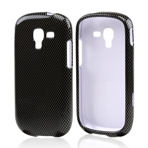 Gray Carbon Fiber Design Hard Case for Samsung Galaxy Exhibit