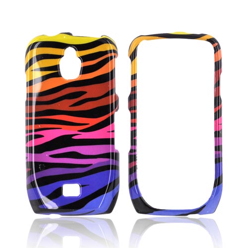 Samsung Exhibit T759 Hard Case - Rainbow Zebra