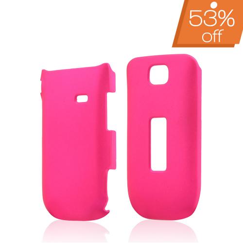 Hot Pink Rubberized Hard Case for Alcatel One Touch 768