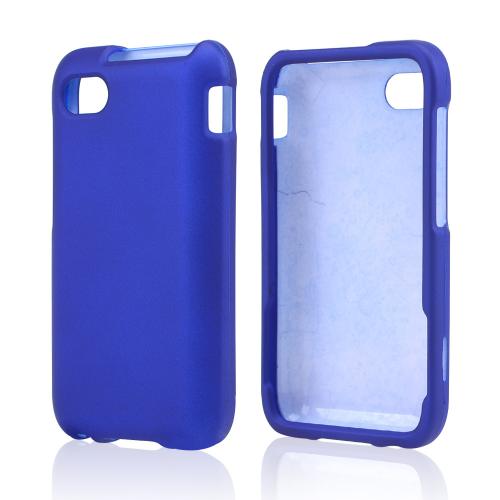 Blue Rubberized Hard Case for Blackberry Q5