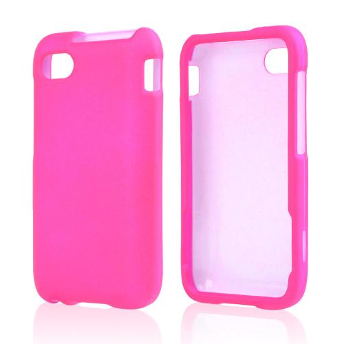 Hot Pink Rubberized Hard Case for Blackberry Q5