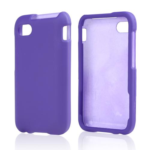 Purple Rubberized Hard Case for Blackberry Q5