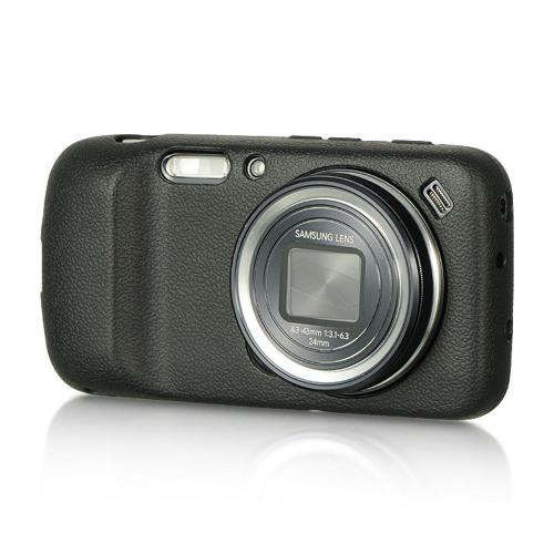 Black Crystal Silicone Skin Case for Samsung Galaxy S4 Zoom