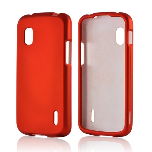Orange Rubberized Hard Case for LG Nexus 4