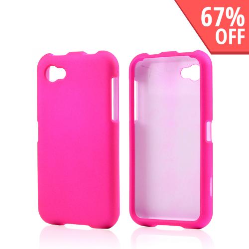 Hot Pink Rubberized Hard Case for HTC First