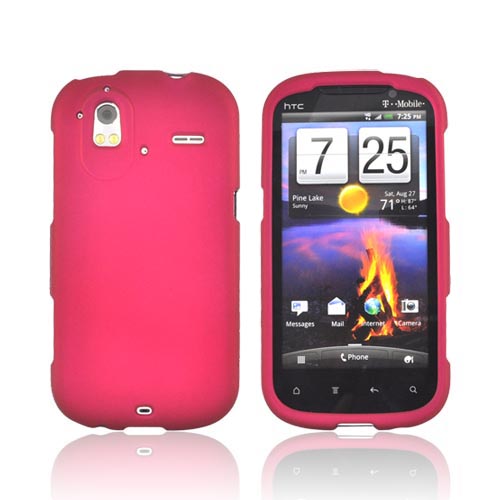 HTC Amaze 4G Rubberized Hard Case - Rose Pink
