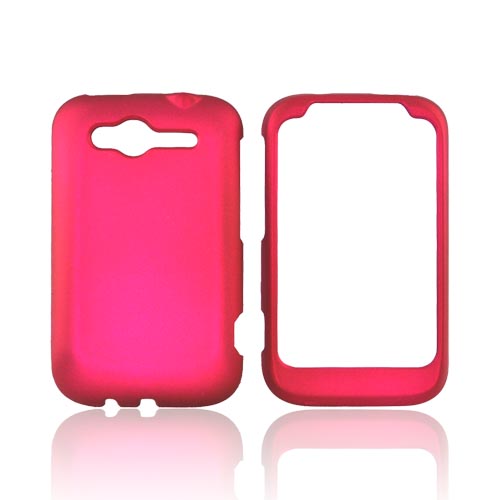 HTC Wildfire S (GSM) Rubberized Hard Case - Rose Pink