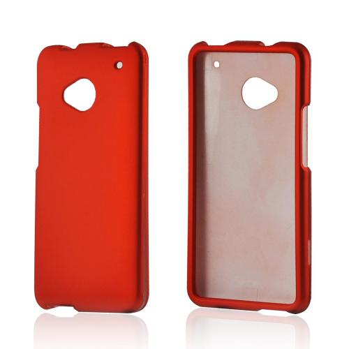 Orange Rubberized Hard Case for HTC One