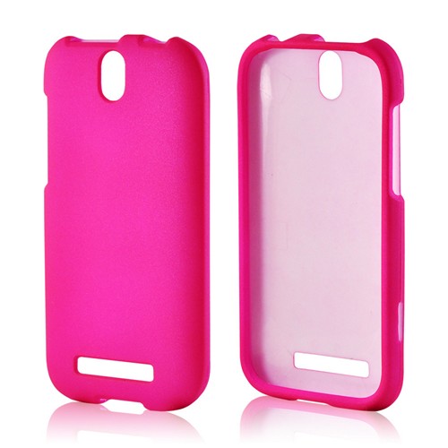 Hot Pink Rubberized Hard Case for HTC One SV
