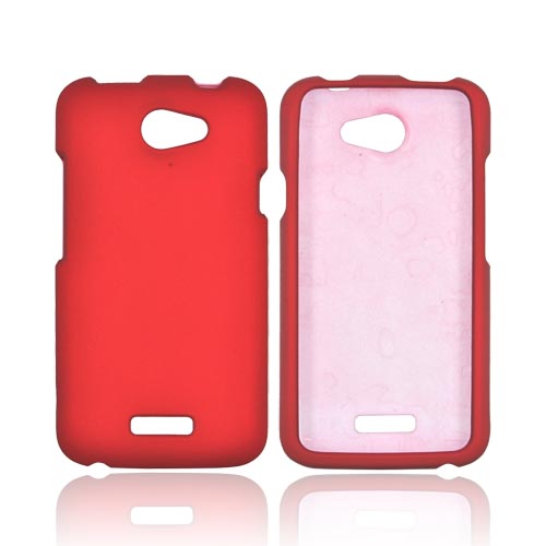 HTC One X Rubberized Hard Case - Red