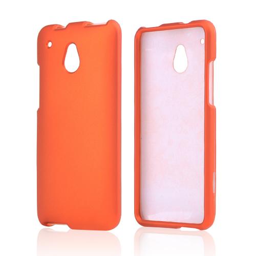 Orange Rubberized Hard Case for HTC One Mini
