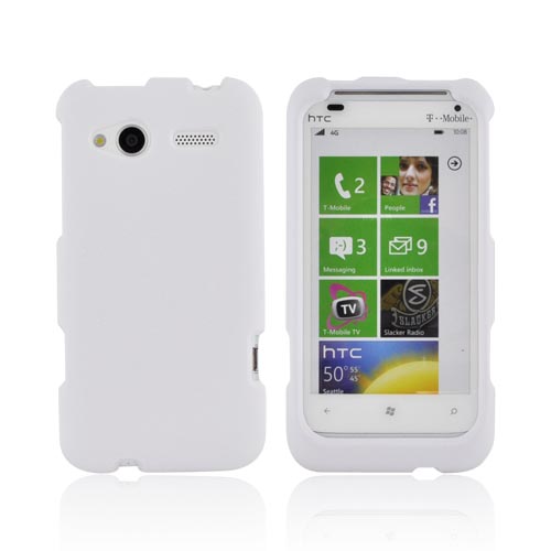 HTC Radar 4G Rubberized Hard Case - Solid White