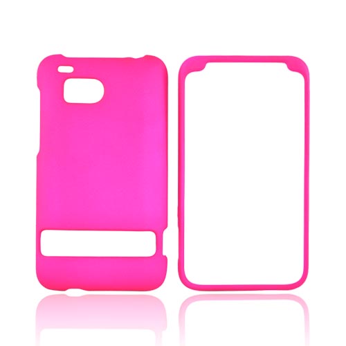 HTC Thunderbolt Rubberized Hard Case - Hot Pink