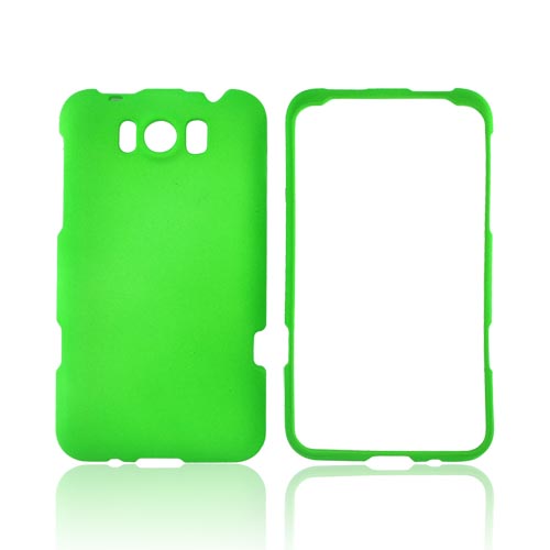 HTC Titan Rubberized Hard Case - Neon Green