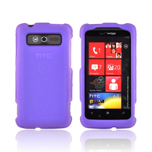 HTC Trophy Rubberized Hard Case - Purple