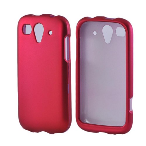 T-Mobile Huawei myTouch 2 Rubberized Hard Case - Hot Pink