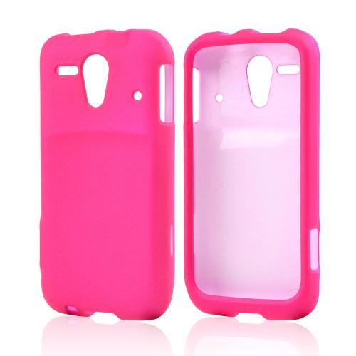 Hot Pink Rubberized Hard Case for Kyocera Hydro Edge