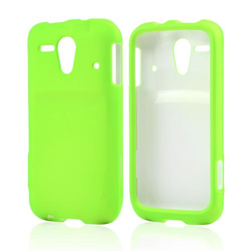 Neon Green Rubberized Hard Case for Kyocera Hydro Edge