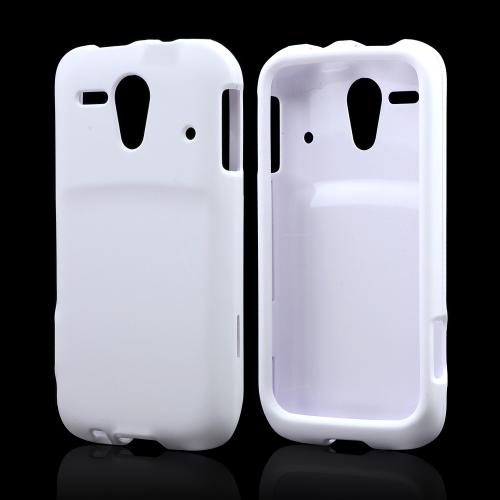 White Rubberized Hard Case for Kyocera Hydro Edge