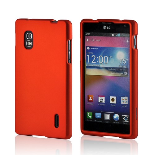 Orange Rubberized Hard Case for LG Optimus G (AT&T)