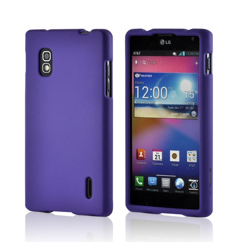 Purple Rubberized Hard Case for LG Optimus G (AT&T)