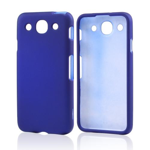 Blue Rubberized Hard Case for LG Optimus G Pro