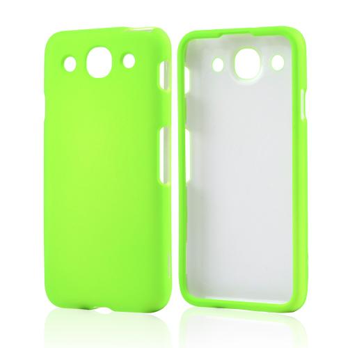 Neon Green Rubberized Hard Case for LG Optimus G Pro