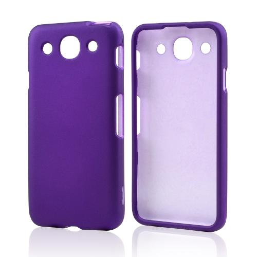 Purple Rubberized Hard Case for LG Optimus G Pro