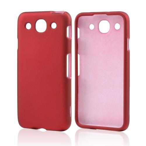 Red Rubberized Hard Case for LG Optimus G Pro