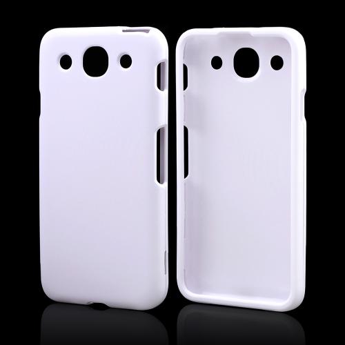 White Rubberized Hard Case for LG Optimus G Pro