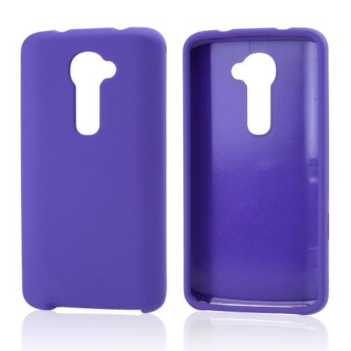 Purple Rubberized Hard Case for LG G2 (Verizon Version)