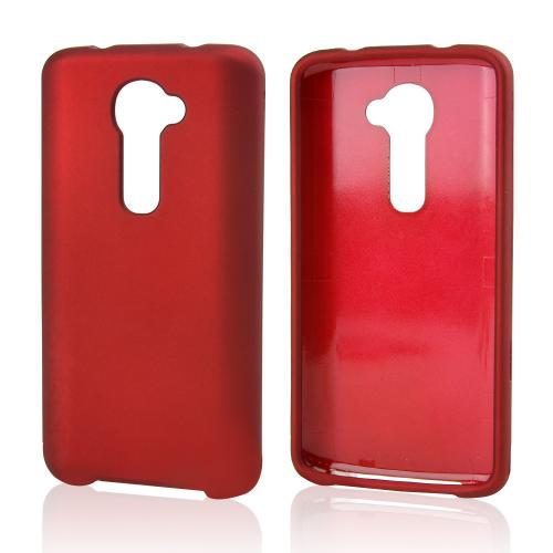 Red Rubberized Hard Case for LG G2 (Verizon Version)