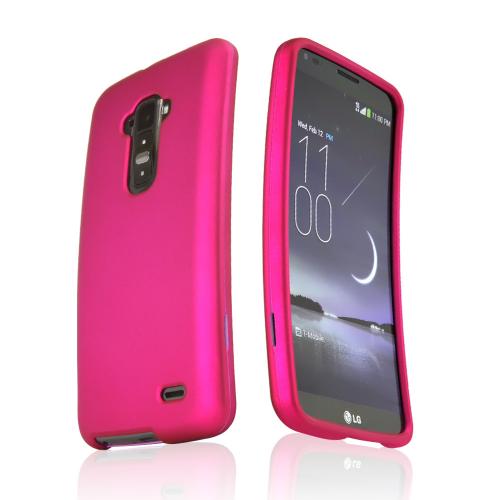 Rose Pink Rubberized Hard Case for LG G Flex