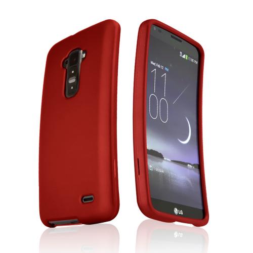 Red Rubberized Hard Case for LG G Flex