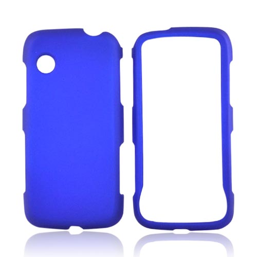 LG Prime GS390 Rubberized Hard Case - Blue