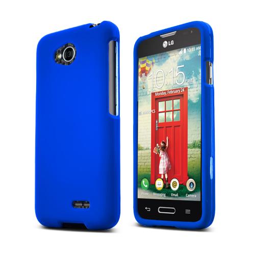 Blue LG Optimus Exceed 2/ LG L70 Rubberized Hard Case Cover, Great Basic Protection! Blue LG Optimus Exceed 2/ LG L70 Rubberized Hard Case Cover, Great Basic Protection!