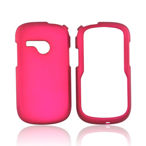 LG Saber UN200 Rubberized Hard Case - Magenta