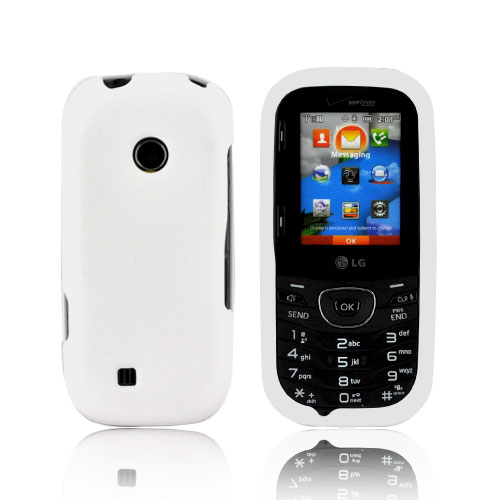 LG Cosmos 2 VN251 Rubberized Hard Case - Solid White