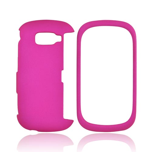 LG Octane VN530 Rubberized Hard Case - Hot Pink