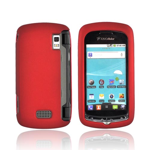 LG Genesis VS760 Rubberized Hard Case - Red