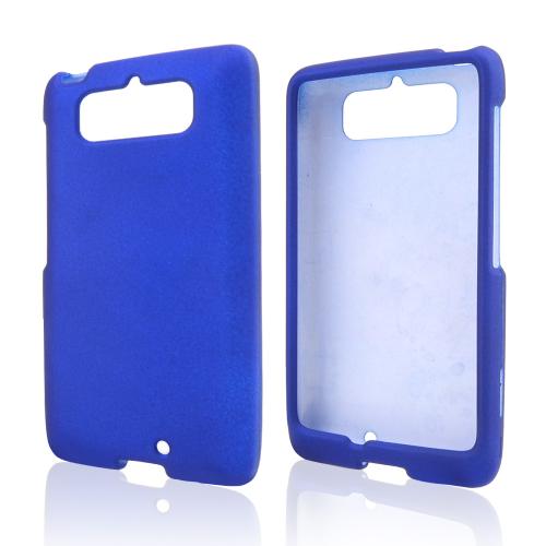 Blue Rubberized Hard Case for Motorola Droid Mini