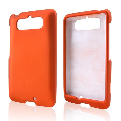 Orange Rubberized Hard Case for Motorola Droid Mini