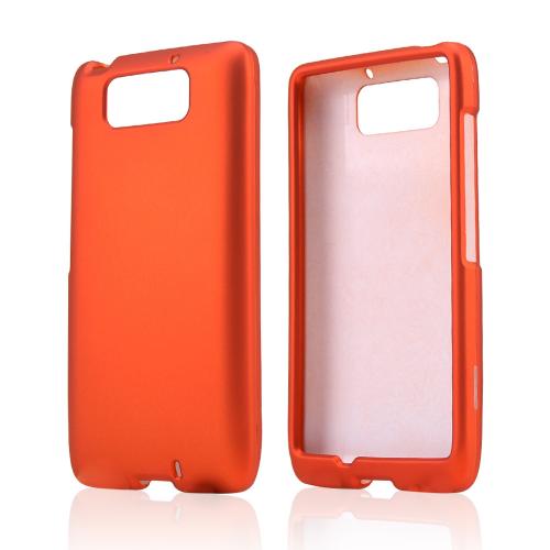 Orange Rubberized Hard Case for Motorola Droid Ultra/ Droid MAXX