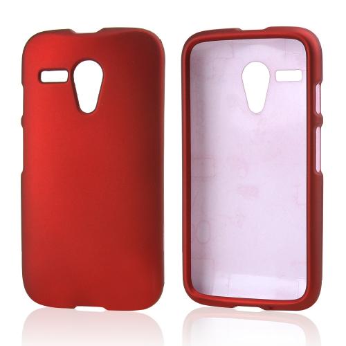 Red Rubberized Hard Case for Motorola Moto G