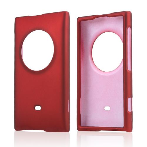 Red Rubberized Hard Case for Nokia Lumia 1020